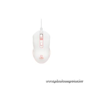   The G-Lab Vezeték nélküli Gamer Egér - KULT HELIUM WL W(3200 DPI, 6 gomb, makro,  RGB LED, fehér)