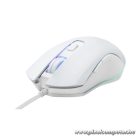 The G-Lab Gamer Egér - KULT-HELIUM-W (3200 DPI, 6 gomb, makro, 1,8m kábel, RGB LED, fehér)