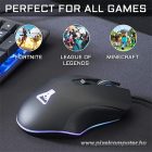 The G-Lab Gamer Egér - KULT HELIUM (3200 DPI, 6 gomb, makro, 1,8m kábel, RGB LED, fekete)