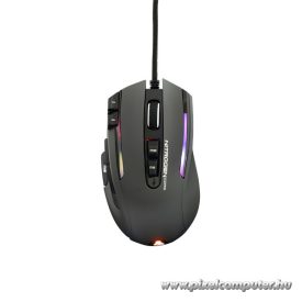   The G-Lab Gamer Egér - KULT NITRO CORE (10000 DPI, 11 gomb, makro, 1,8m kábel, RGB LED, fekete)