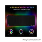 The G-Lab Egérpad - PA RUBIDIUM (800x300x3mm; fekete, extra USB, vízálló, RGB LED)