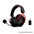 HyperX Fejhallgató - Cloud Alpha Wireless (Vezeték nélküli, USB, fekete/piros)
