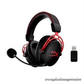   HyperX Fejhallgató - Cloud Alpha Wireless (Vezeték nélküli, USB, fekete/piros)
