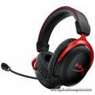 HyperX Fejhallgató - Cloud II Wireless (Vezeték nélküli, USB, fekete/piros)