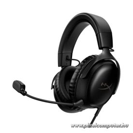   HyperX Fejhallgató - Cloud III (Vezetékes, USB-A/USB-C/3,5mm Jack, fekete/fekete)