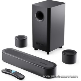   Majority Hangszóró Soundbar - Bowfell Halo 5.1 Dolby (230W, BT 5.3, HDMI ARC, AUX, USB, Optikai, Távírányító, Mélynyomó)