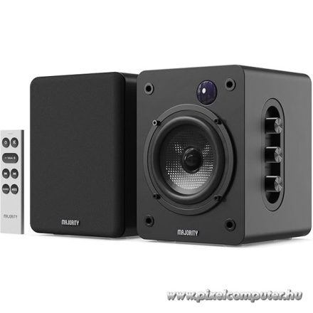 Majority Hangszóró 2.0 - D50X Fekete (60W, Bluetooth 5.3, USB, AUX, HDMI ARC, RCA, USB, Optikai, Távírányító)