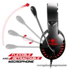 Spirit of Gamer Fejhallgató - PRO-H3 Red (MultiPlatform, mikrofon, 3.5mm jack, hangerőszabályzó, 2m kábel, piros)