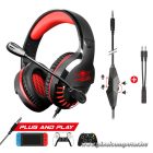 Spirit of Gamer Fejhallgató - PRO-H3 Red (MultiPlatform, mikrofon, 3.5mm jack, hangerőszabályzó, 2m kábel, piros)