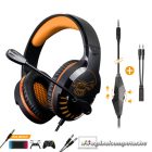 Spirit of Gamer Fejhallgató - PRO-H3 (MultiPlatform, mikrofon, 3.5mm jack, hangerőszabályzó, 2m kábel, narancssárga)