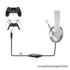 Spirit of Gamer Fejhallgató - PRO-H3 Playstation (PS4/PS5, mikrofon, 3.5mm jack, hangerőszabályzó, 1m kábel, fehér)