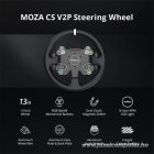 Moza Racing kiegészítő - CS V2P Kormánykerék (Dual Clutch, RGB, 13 inch)