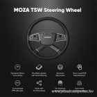 Moza Racing kiegészítő - TSW Kormánykerék (Kamion változat, RGB, 400mm)
