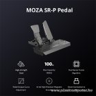 Moza Racing kiegészítő - SR-P Pedál szett (Load Cell, Clutch)