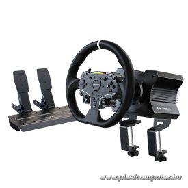   Moza Racing kormány - R5 PC Szimulátor szett (Direct Drive, R5 bázis, ES kormány, SR-P Lite pedál, bilincs)