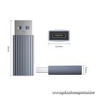 Orico átalakító - AH-AC10-GY (USB-A to USB-C, ezüst)