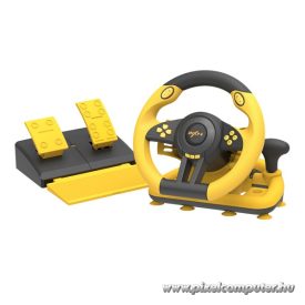   PXN csomag - V3 PRO (kormány+pedálok+váltó, PC/PS3/PS4/XBOX ONE/SERIES/Switch kompatibilis, sárga-fekete)
