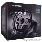 Rampage Gamer kormány - V900-S  (PC, PS3, PS4, XBOXONE, XBOX360, pedálszett, vibrálás)