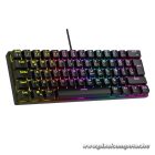 Rampage Billentyűzet - PLOWER K60 Black US (Vezetékes, Mechanikus, Blue switch, angol, fekete, RGB LED)