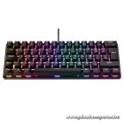 Rampage Billentyűzet - PLOWER K60 Black US (Vezetékes, Mechanikus, Blue switch, angol, fekete, RGB LED)