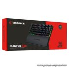 Rampage Billentyűzet - PLOWER K60 Black US (Vezetékes, Mechanikus, Blue switch, angol, fekete, RGB LED)