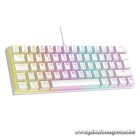 Rampage Billentyűzet - PLOWER K60 White US (Vezetékes, Mechanikus, Blue switch, angol, fehér, RGB LED)