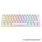 Rampage Billentyűzet - PLOWER K60 White US (Vezetékes, Mechanikus, Blue switch, angol, fehér, RGB LED)