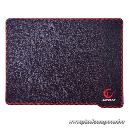 Rampage Egérpad - MP-11 (290x220x3mm; fekete, vörös szegés)