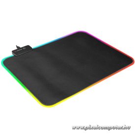Rampage Egérpad - MP-23 (252*328*3mm; fekete, RGB LED)