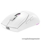 Rampage Vezeték Nélküli Egér - PROTE M5 PRO (Pixart PAW3395, Huano 80M, 2600DPI, 500mAh, 6 gomb, RGB, Type-C, fehér)