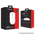 Rampage Vezeték Nélküli Egér - PROTE M5 PRO (Pixart PAW3395, Huano 80M, 2600DPI, 500mAh, 6 gomb, RGB, Type-C, fehér)
