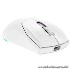 Rampage Vezeték Nélküli Egér - PROTE M5 (Pixart PAW3311, Huano 80M, 2400DPI, 400mAh, 6 gomb, RGB, Type-C, fehér)