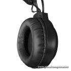 Rampage Fejhallgató - RM-K29 THUNDER (mikrofon, 3,5 mm Jack, hangerőszabályzó, nagy-párnás, fekete, RGB LED)