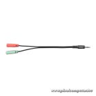 Rampage Fejhallgató - RM-K29 THUNDER (mikrofon, 3,5 mm Jack, hangerőszabályzó, nagy-párnás, fekete, RGB LED)