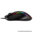 Rampage Egér Gamer - SMX-G72 GREEDY RGB (4800DPI, 8 gomb, makro, RGB LED, 1,7M kábel, fekete)