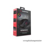 Rampage Egér Gamer - SMX-G72 GREEDY RGB (4800DPI, 8 gomb, makro, RGB LED, 1,7M kábel, fekete)