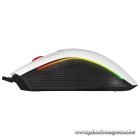 Rampage Egér Gamer - SMX-R44 V2 Macro (12800 DPI, 7 gomb, makro, RGB LED, 1,8m fonott kábel, fehér)