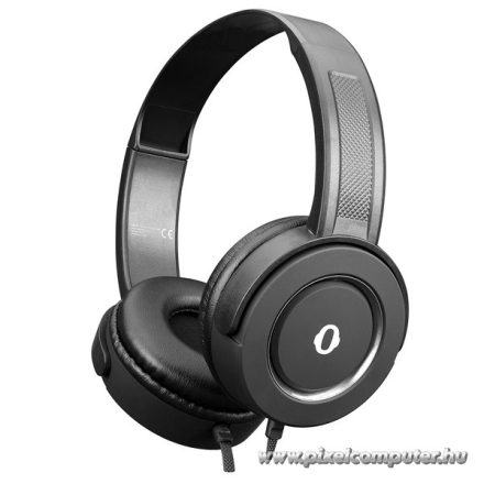 Snopy Fejhallgató - SN-401 DISCOVER Grey (mikrofon,3.5mm jack, hangerőszabályzó, nagy-párnás, 1.1m kábel, fekete-szürke)