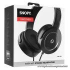 Snopy Fejhallgató - SN-401 DISCOVER Grey (mikrofon,3.5mm jack, hangerőszabályzó, nagy-párnás, 1.1m kábel, fekete-szürke)