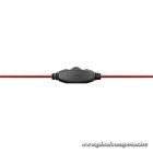 Snopy Fejhallgató - SN-4488 (mikrofon, 3.5mm jack, hangerőszabályzó, nagy-párnás, 2.1m kábel, fekete-piros)