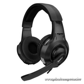   Snopy Fejhallgató - SN-8800 GAMETIME (fekete mikrofon, 3.5mm jack, hangerőszabályzó, nagy-párnás, 2.2m kábel)
