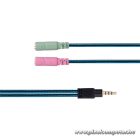 Snopy Fejhallgató - SN-8800 GAMETIME (fekete mikrofon, 3.5mm jack, hangerőszabályzó, nagy-párnás, 2.2m kábel)