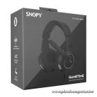 Snopy Fejhallgató - SN-8800 GAMETIME (fekete mikrofon, 3.5mm jack, hangerőszabályzó, nagy-párnás, 2.2m kábel)