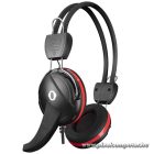 Snopy Fejhallgató - SN-88A (mikrofon, 3.5mm jack, hangerőszabályzó, nagy-párnás, 1.8m kábel, fekete-piros)