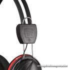 Snopy Fejhallgató - SN-88A (mikrofon, 3.5mm jack, hangerőszabályzó, nagy-párnás, 1.8m kábel, fekete-piros)