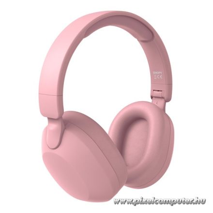 Snopy Fejhallgató Vezeték Nélküli - SN-BT37 Pink (Bluetooth/AUX/TF Card, hang.szab., mikrofon, rózsaszín)