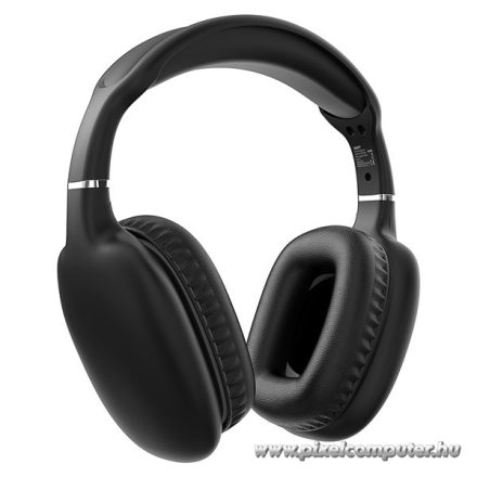 Snopy Fejhallgató Vezeték Nélküli - SN-BT43 Black (Bluetooth/AUX hang.szab., mikrofon, fekete)