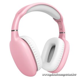   Snopy Fejhallgató Vezeték Nélküli - SN-BT43 Pink (Bluetooth/AUX hang.szab., mikrofon, rózsaszín)