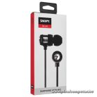 Snopy Fülhallgató - SN-J01 (mikrofon, 3.5mm jack, 1.2m kábel, fekete-kék)