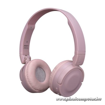 Snopy Fejhallgató Vezeték Nélküli - SN-XBK33 BATTY Pink (Bluetooth/AUX/TF Card, hang.szab., mikrofon, rózsaszín)